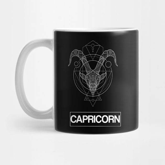 Capricorn Zodiac Constellation by FungibleDesign